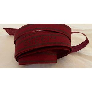Authentic GUCCI Gift Red Color Ribbon One Piece 101 Inches